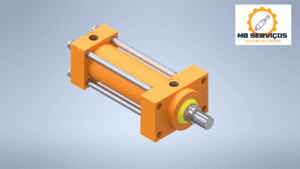 CILINDRO HIDRÁULICO MED80 70701392412 Ø80 X Ø45 X 180