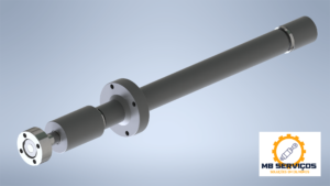 CILINDRO HIDRÁULICO APROXIMAÇÃO Ø40 X Ø28 X 605 MM
