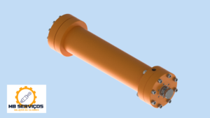 CILINDRO AUXILIAR DA PRENSA Ø160 x Ø76,2 x 730MM
